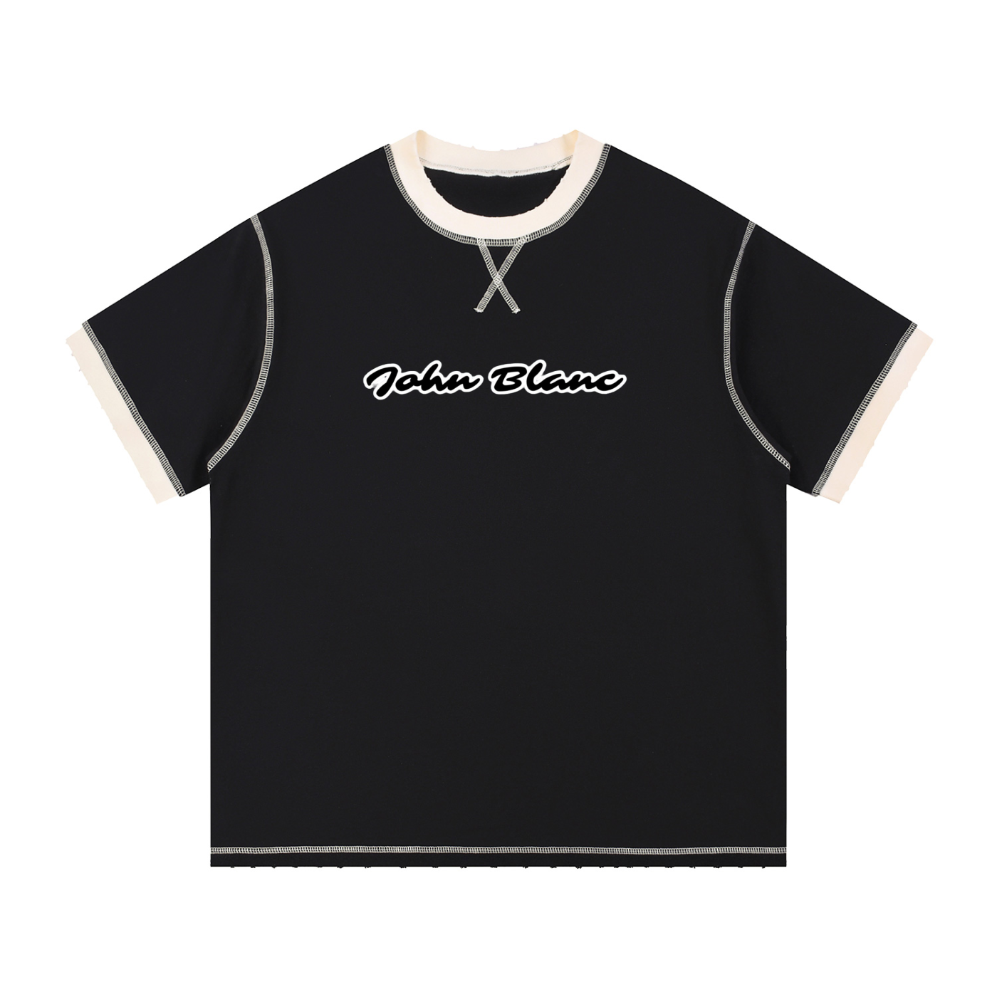 Contrast-Stitched Cotton T-Shirt