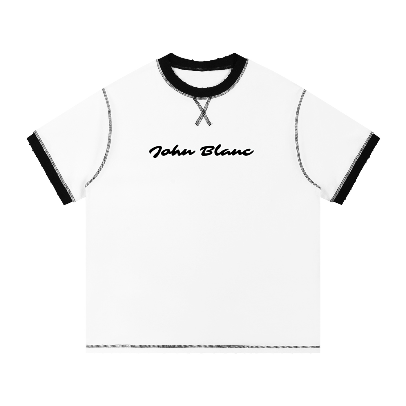 Contrast-Stitched Cotton T-Shirt