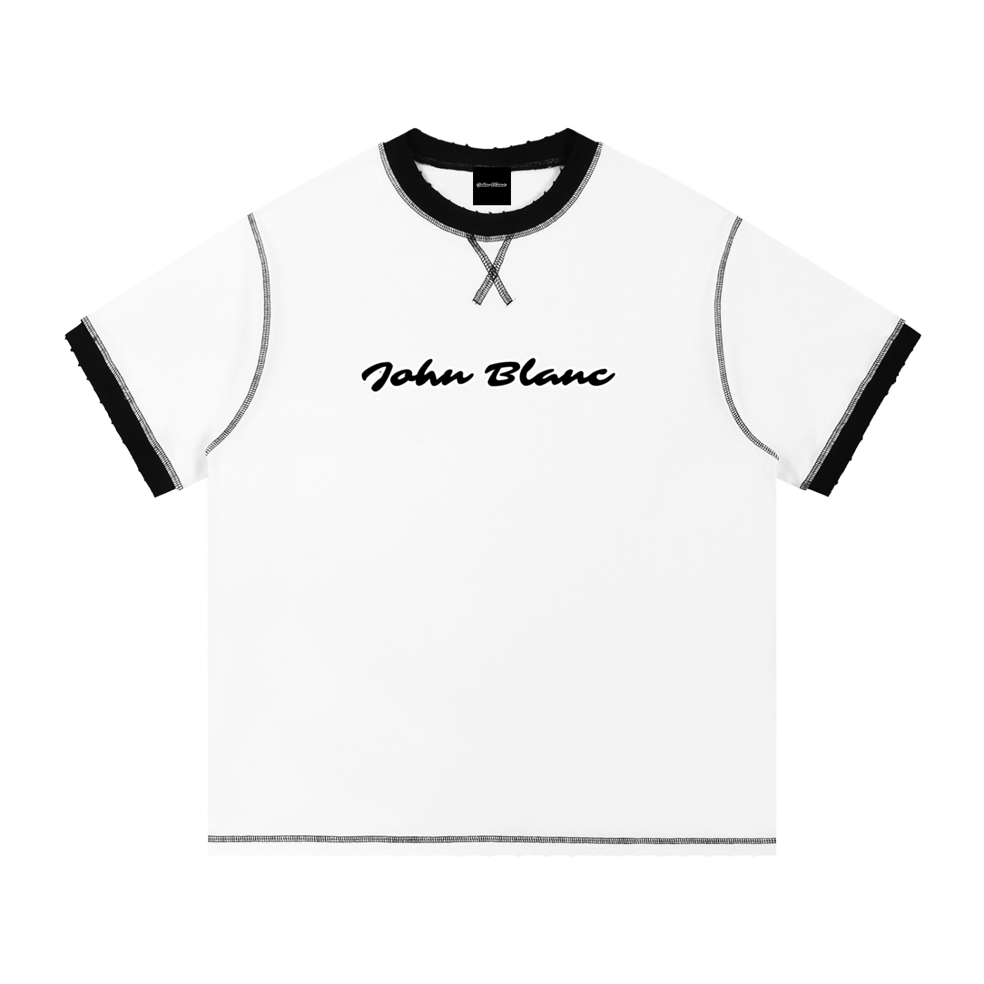 Contrast-Stitched Cotton T-Shirt